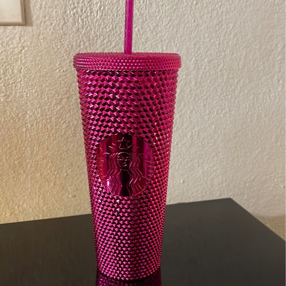 Starbucks Tumbler Sangria Chrome Studded Holiday 2022 - Venti 24oz